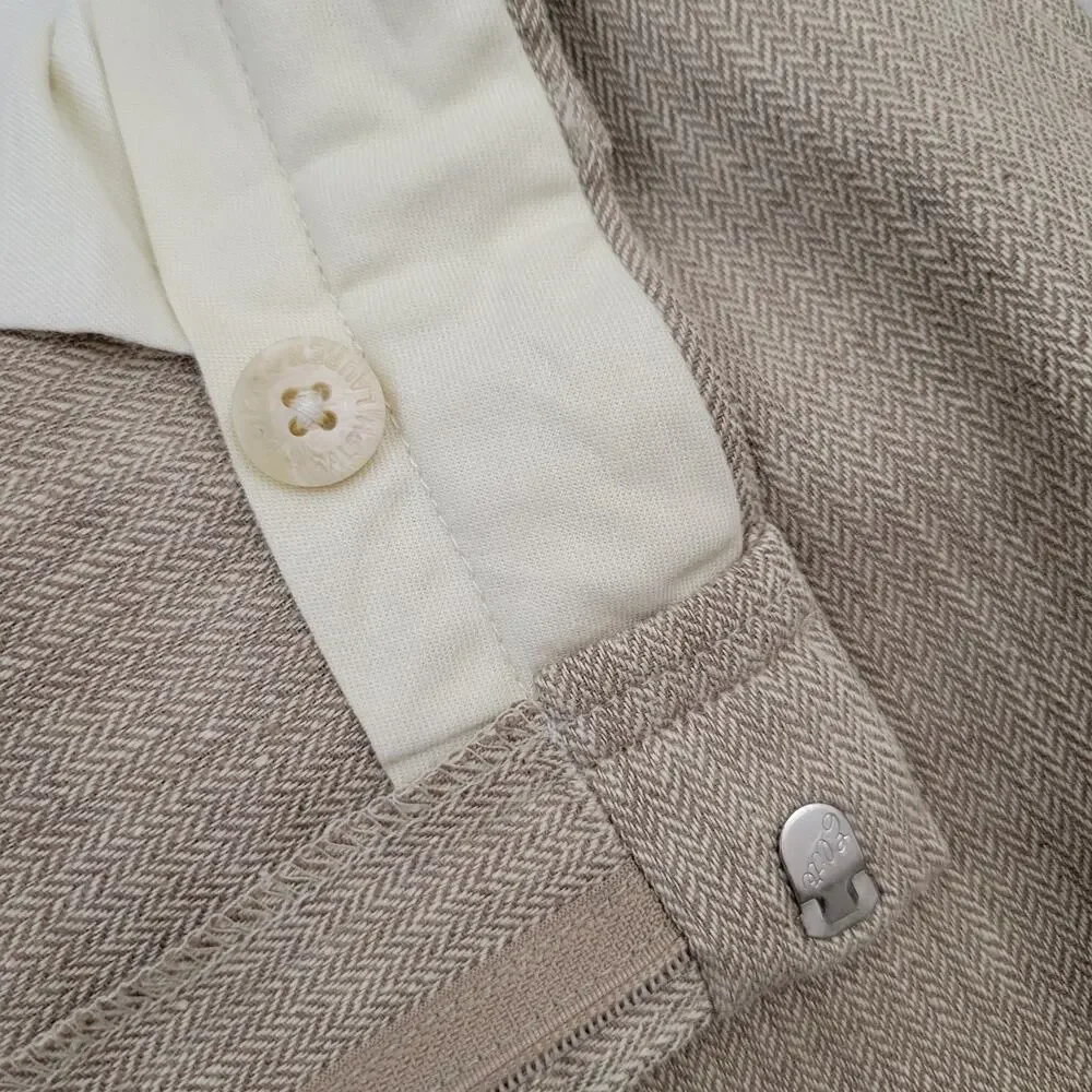 VINTAGE Polo Ralph Lauren Whipcord Trousers Size Cotton Cuffed Pants Size 36x30 - Picture 8 of 13